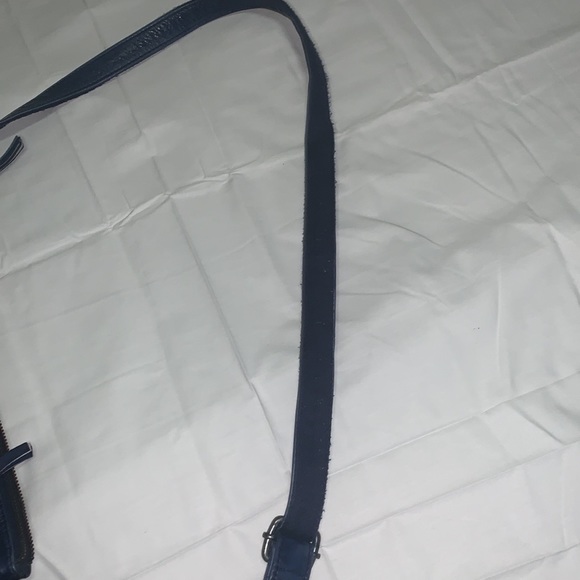 Fredsbruder soft leather handbag navy - Picture 9 of 11